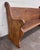 Antique Victorian Gothic Style Solid Oak Church Pew For Sale - Image 4 of 9