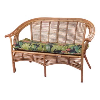 Albini Style Rattan Love Seat For Sale