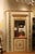 Crafted in Venice, Italy, during 19th Century, these elegant faux marble lacquer and parcel gilt display cabinets feature...