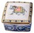 Late 20th Century Wedgwood Blue Elephant Porcelain Trinket Box For Sale