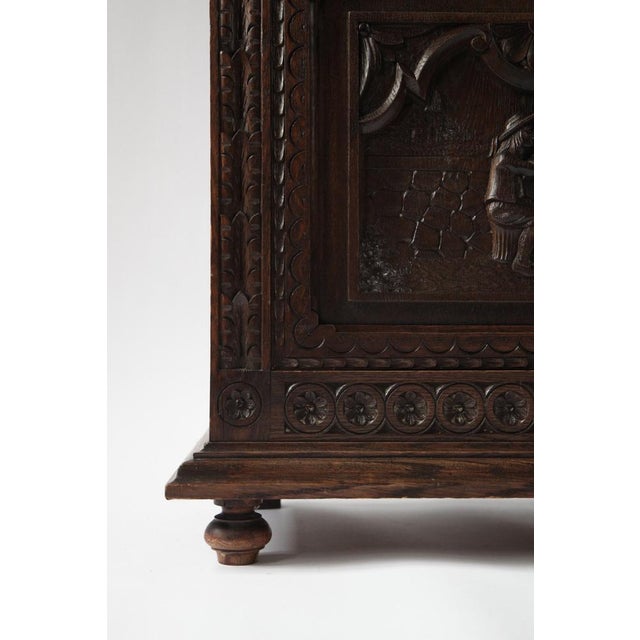 Antique Breton Chestnut Display Cabinet, France, 1880s For Sale - Image 10 of 11