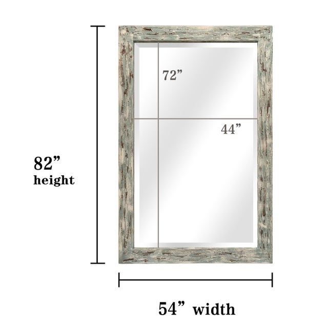 Traditional French Blue Wood Lobby Leaner Mirror Chairish