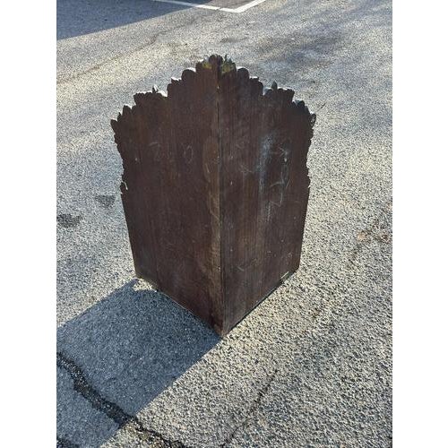 Victorian Corner Wall Cabinet in Oak with Fine Carved Figure and Decoration For Sale - Image 9 of 11