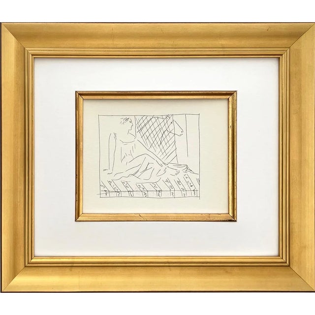 Title: Seated woman and horse Artist: Pablo Picasso (after) Country: Spain Medium: Facsimile ? 27 Marks: Not signed, not...
