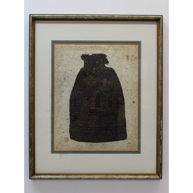 Asian Embossed Print of a Jar For Sale - Image 10 of 10