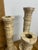 Late 20th Century Set of 3 Vintage Sarreid Graduated Tessellated Bone Candle Holders For Sale - Image 5 of 6