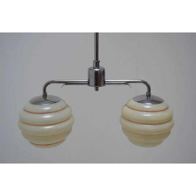 1950s Pendant Lamp, Czechoslovakia, 1950s For Sale - Image 5 of 11