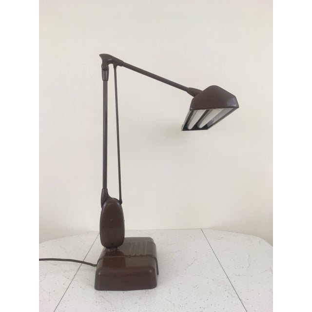 20th Century Industrial Dazor Floating Flourescent Desk Lamp For Sale - Image 12 of 12