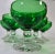 Mid 20th Century Art Nouveau Emerald Champagne Coupes- Set of Six For Sale - Image 5 of 18