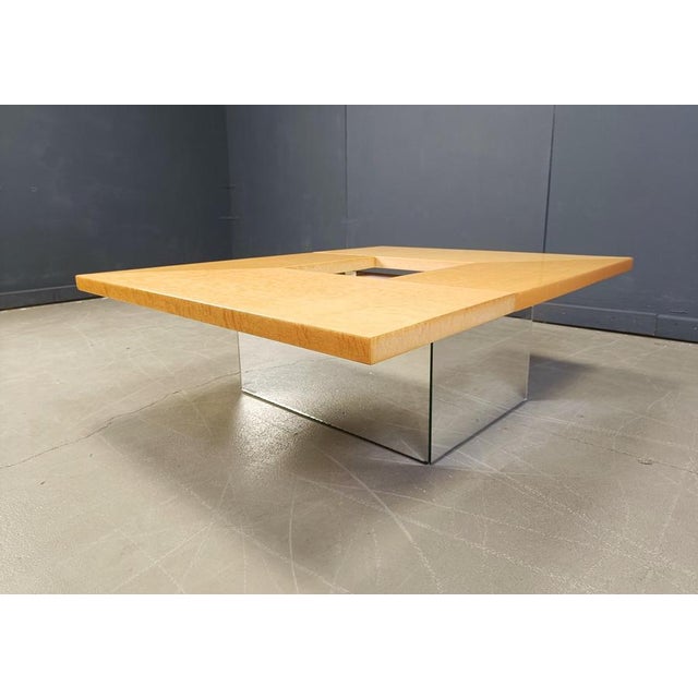 Vintage Ash Wood Coffee Table by Paul Michel, 1970s For Sale - Image 4 of 14