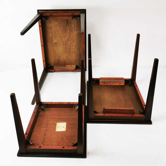 Mid-Century Modular Table Set from KFF, Denmark, 1960s, Set of 3 For Sale - Image 11 of 14