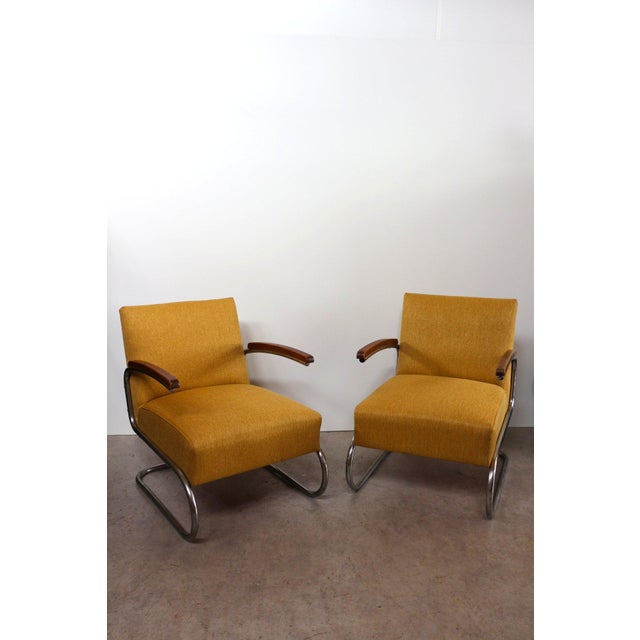 Bauhaus S 411 Chairs from Thonet, 1935, Set of 2 For Sale - Image 11 of 18