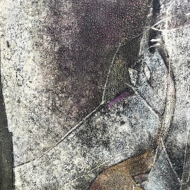 Salvatore Provino, Abstract Composition, 1988, Mixed Media on Canvas, Framed For Sale - Image 6 of 8