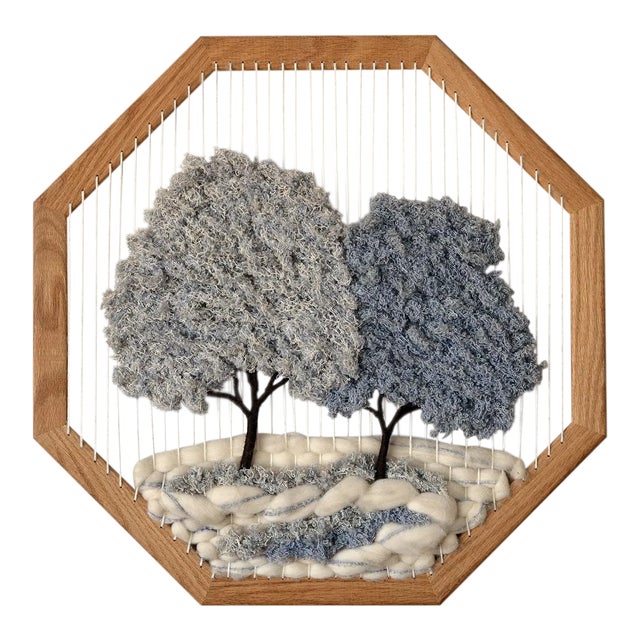 Vintage Mid-Century Vertical Strings Macrame Wallhanging For Sale