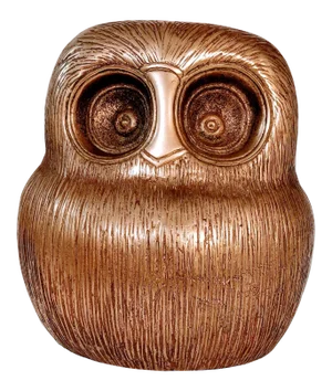 Bitossi Style Brass Owl Figurine