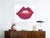 Contemporary Kiss Me Magenta by Angela Chrusciaki Blehm in White Frame, Medium Art Print For Sale - Image 3 of 4