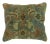 Aqua Blue Terracotta Vintage Rug Pillow For Sale