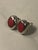Metal 1990s Mexico Red Jasper Cabochon Sterling Earrings, A Pair For Sale - Image 7 of 7