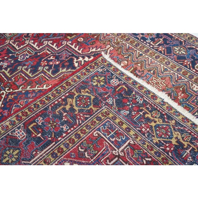 Vintage Heriz Rug 7'9'' x 11'2'' For Sale - Image 10 of 10