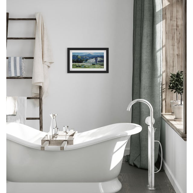 Distant Summer Hills Oil Painting by L Haas For Sale - Image 9 of 9