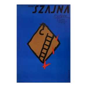 1986 Vintage Polish Exhibition Poster, Josef Szajna (Tomaszewski)