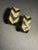 1980s Trifari Demi-Parure (Matching Necklace and Pierceless/Post Hoop Earring Set) Showcasing Bold Geometric Art Deco Revival Styling. For Sale In South Bend - Image 6 of 7