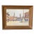 Early 20th Century French Impressionist Painting of French Market in Town Square by Listed Artist Rene Engel, Framed For Sale