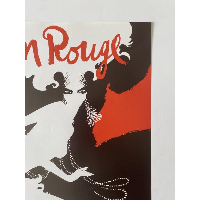 Original Vintage Bal du Moulin Rouge Frenesie Offset Lithograph Poster by René Gruau, 1980s For Sale - Image 11 of 15