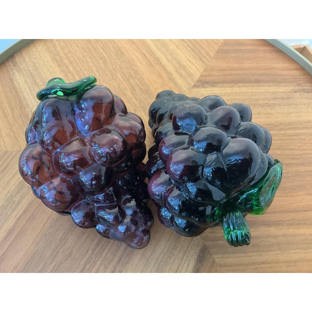 Glass Vintage Italian Murano Style Hand Blown Glass Fruit For Sale - Image 7 of 16