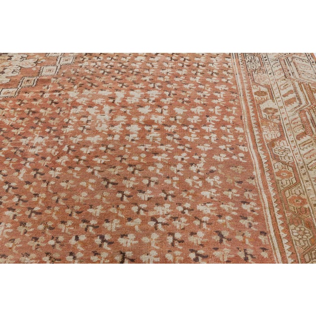 Step into a world of quiet grandeur with this exquisite 19th-century Turkish Ghiordes rug, woven circa 1880. Characterized...