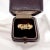 Art Nouveau ring in 18 carat gold (750 thousandths). It is decorated with a central brilliant-cut diamond of approximately...