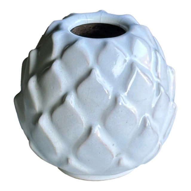 1960s Swedish Artichoke Shaped Ceramic Vase For Sale