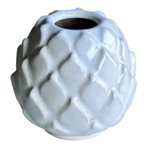 1960s Swedish Artichoke Shaped Ceramic Vase