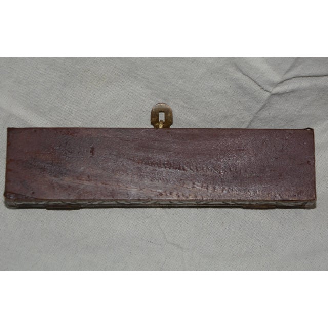 1960s Copper, Brass and Wood Box With Mother of Pearl Handle Letter Opener For Sale - Image 5 of 7
