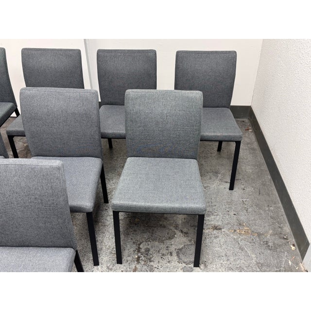 Metal Eq3 Frank Charcoal Dining Chairs, Set of Eight For Sale - Image 7 of 12