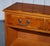 Small Vintage Burr Yew Wood Open Library Bookcase with Drawers and Shelf For Sale - Image 3 of 16