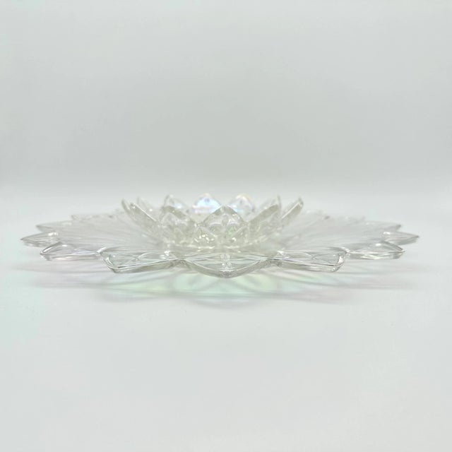 1960s Vintage 1960s Federal Glass Iridescent Chip and Dip Bowl Set For Sale - Image 5 of 11