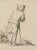 Johann Heinrich Wilhelm Tischbein, Shepherd with a Stick, 1790, Drawing For Sale - Image 5 of 5