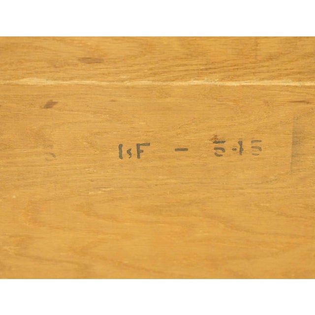 Wood Ethan Allen Heirloom Nutmeg Maple Colonial Early American 38" Scalloped Dresser / Wall Mirror 545 For Sale - Image 7 of 8