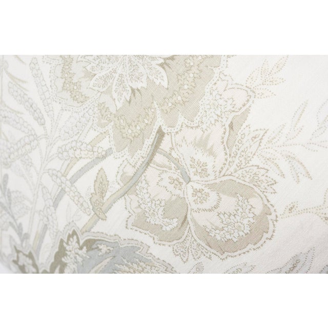 2010s Schumacher Double-Sided Pillow in Sandoway Vine Linen Print For Sale - Image 5 of 7
