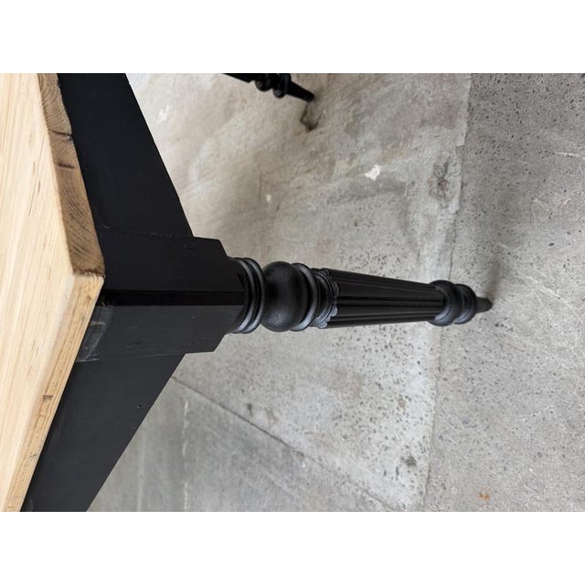 Large Communal Table in Wood For Sale - Image 9 of 15