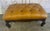 French Chesterfield Tufted Bench in Caramel Leather For Sale - Image 4 of 16