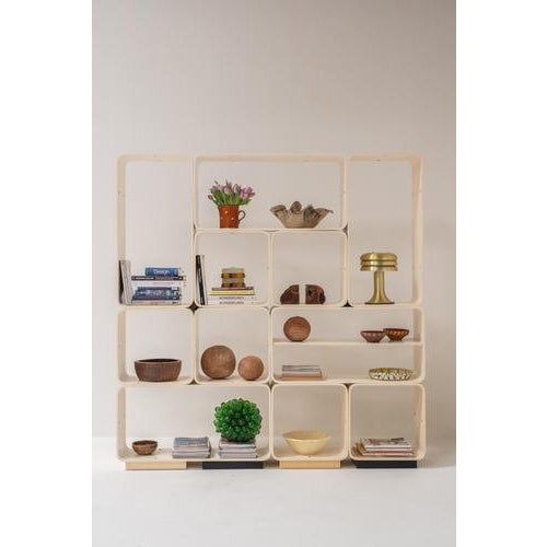 1970s Modular Bookcase or Room Divider attributed to Carlo De Carli for Fiarm, Italy, 1970s For Sale - Image 5 of 13