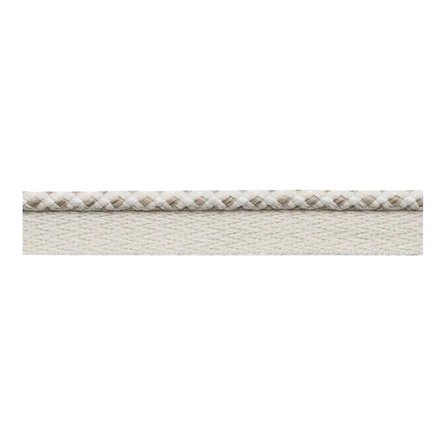 Sample - Schumacher Keaton Lip Cord Indoor & Outdoor in Ivory For Sale
