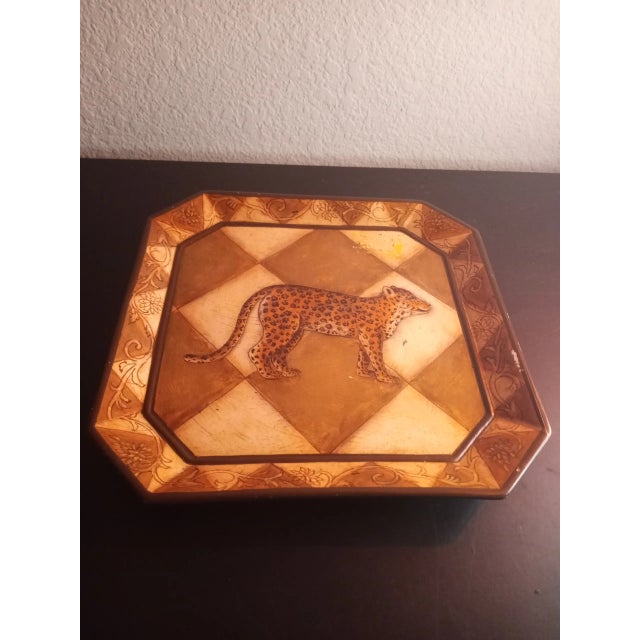 1970s 1970s Raymond Waites Painted Toyo Ceramic Plate For Sale - Image 5 of 6