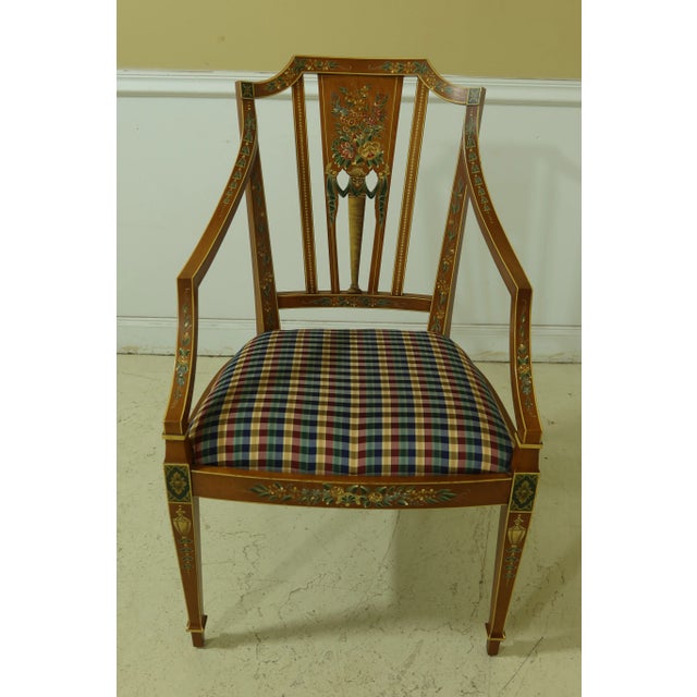 Approx: 15 Years Old Quality Construction Stunning Hand Painted Finish Throughout Condition: Excellent Super Clean...