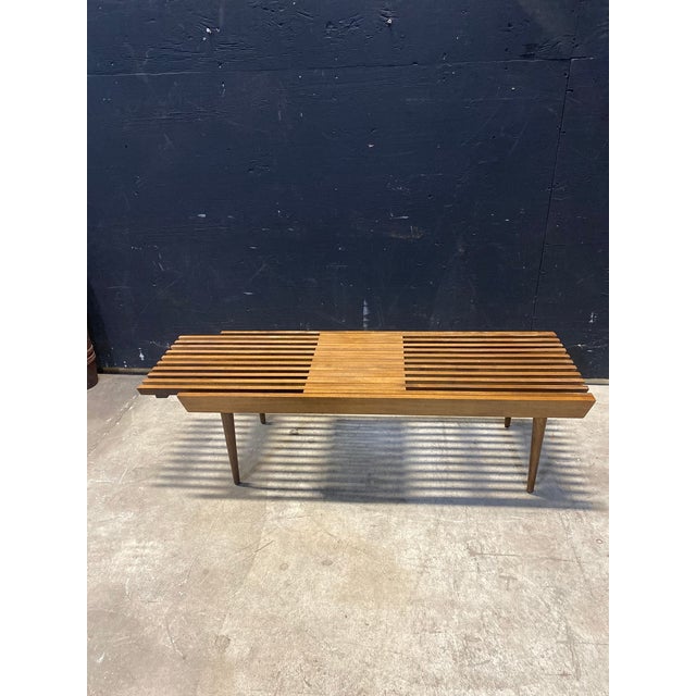 1960's Modernist Slatted Adjustable Bench For Sale In New York - Image 6 of 10