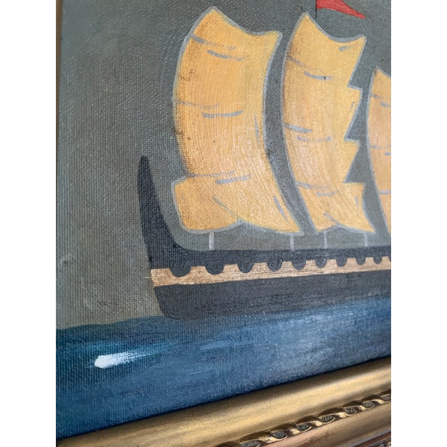 2020s Contemporary Impressionist Style Seascape Painting on Canvas, Framed For Sale - Image 5 of 6