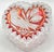 Transparent Hofbauer "Byrdes" Ruby Crystal Heart Trinket Box With Lid (Vintage 1970’s-1990’s, Original Foil Label) For Sale - Image 8 of 17