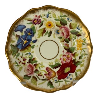 Vintage Hammersley "Queen Anne" Bone China Flat Cup Saucer England 1940s-1950s Saucer Only For Sale